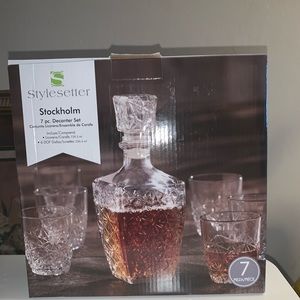 7 piece whiskey glass set